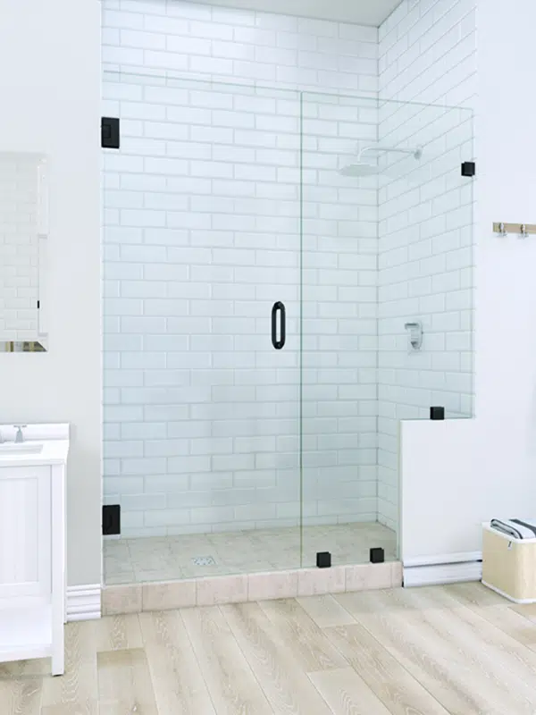 frameless swing glass partition in dubai