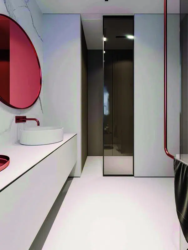 black matter gray glass shower screen