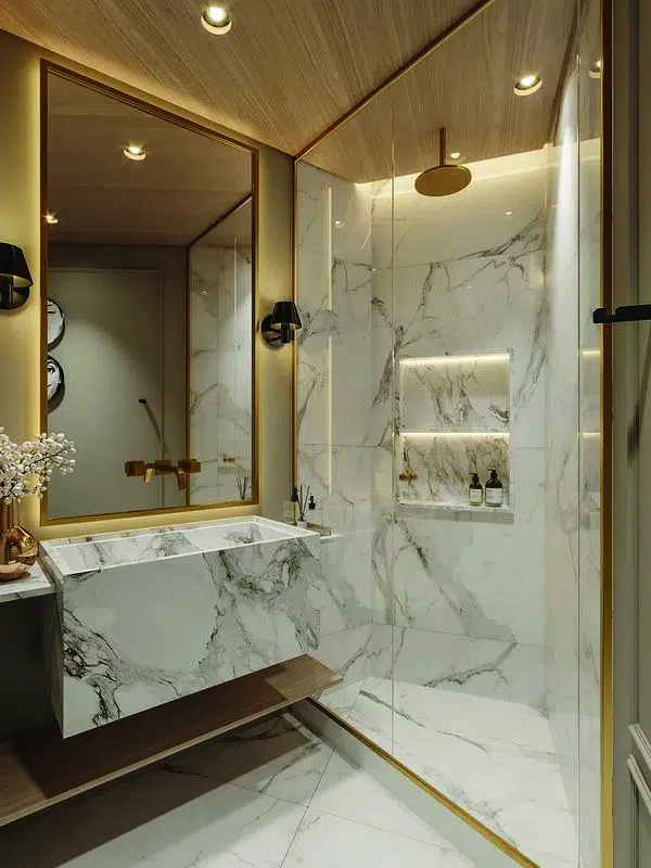 golden shower glass partition