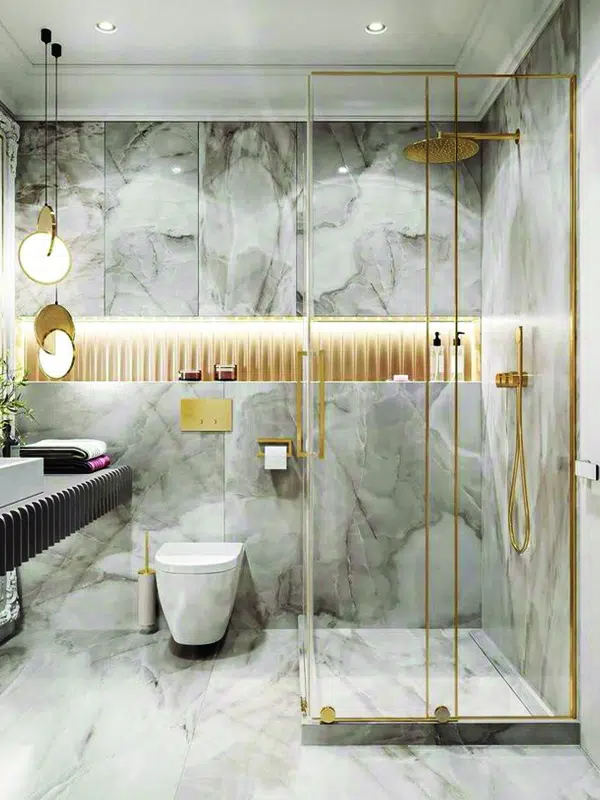sliding shower glass enclosure
