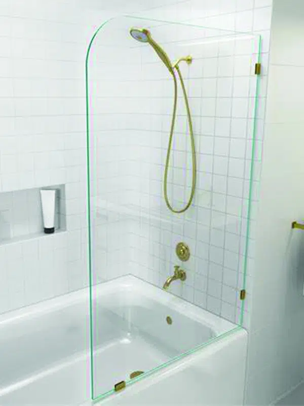 bathtub glass framless