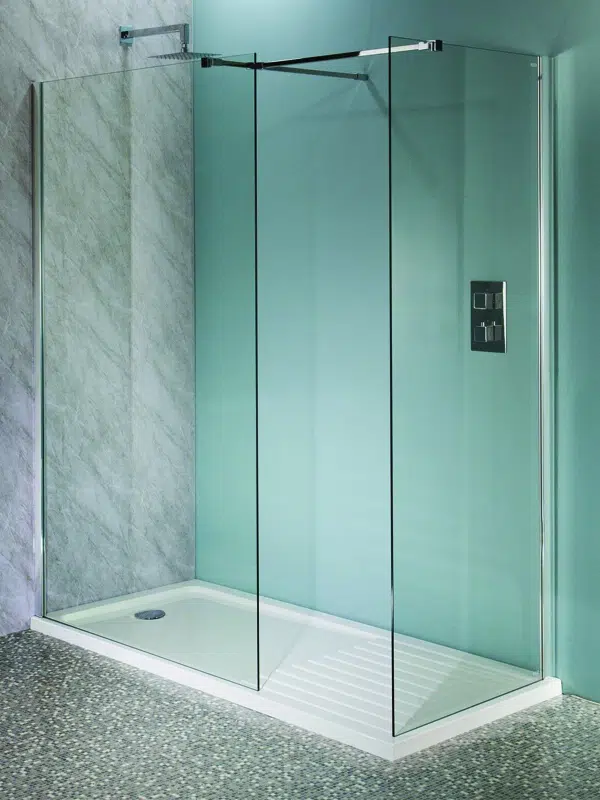 L shape glass partition in dubai